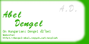 abel dengel business card